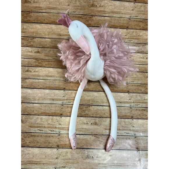 FAO Schwarz Petit Bon Swan Plush Toy Ballerina Tutu 13" - Picture 5 of 10